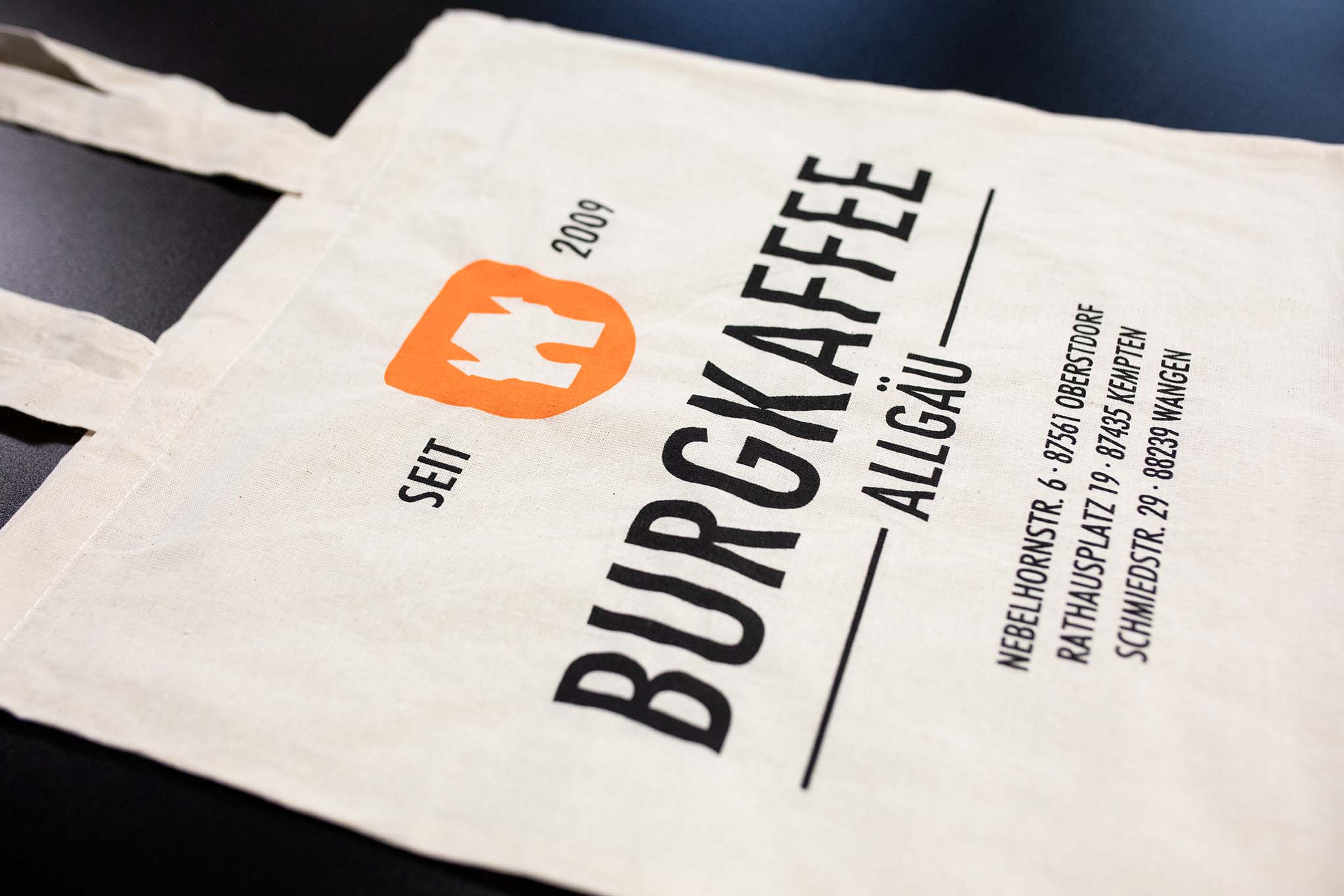 Burgkaffee Baumwolle Tragetasche